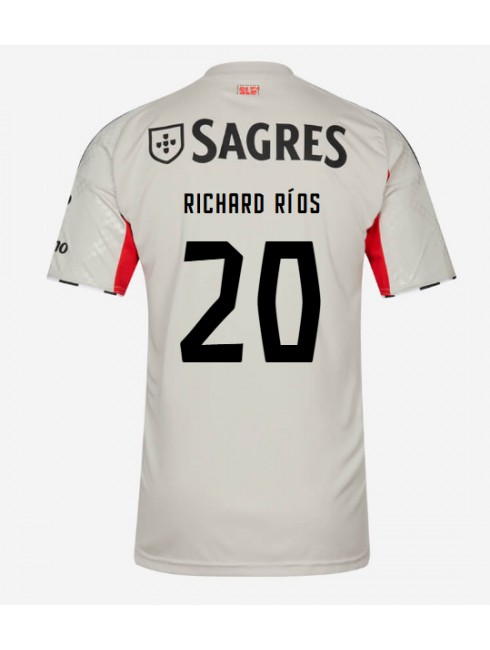 Benfica Richard Rios #20 Replika Borta Kläder 2025-26 Kortärmad Benfica Richard Rios #20 Replika Borta Kläder 2025-26 Kortärmad